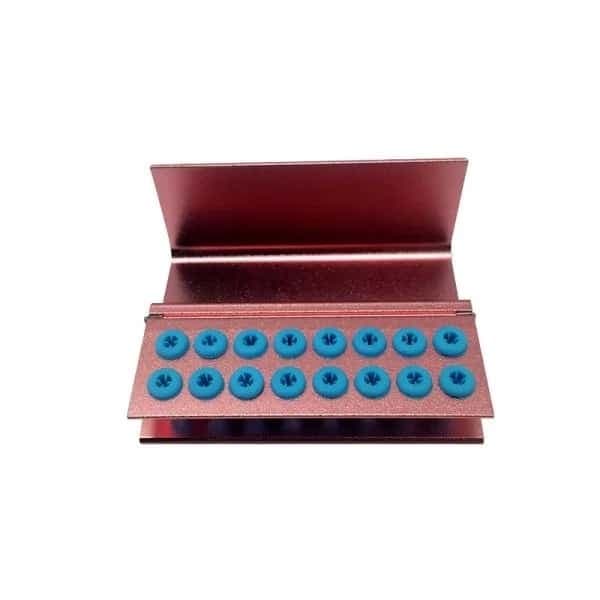 Bur Holder 16 Holes Assorted Color Block Sterilizer Stand with Silicone-FG RA 12