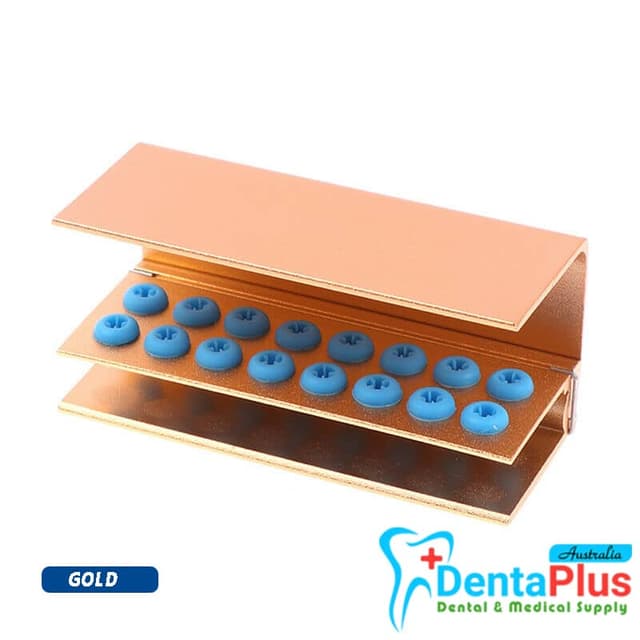 Bur Holder 16 Holes Assorted Color Block Sterilizer Stand with Silicone-FG RA 3