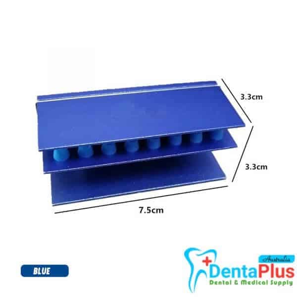 Bur Holder 16 Holes Assorted Color Block Sterilizer Stand with Silicone-FG RA 1