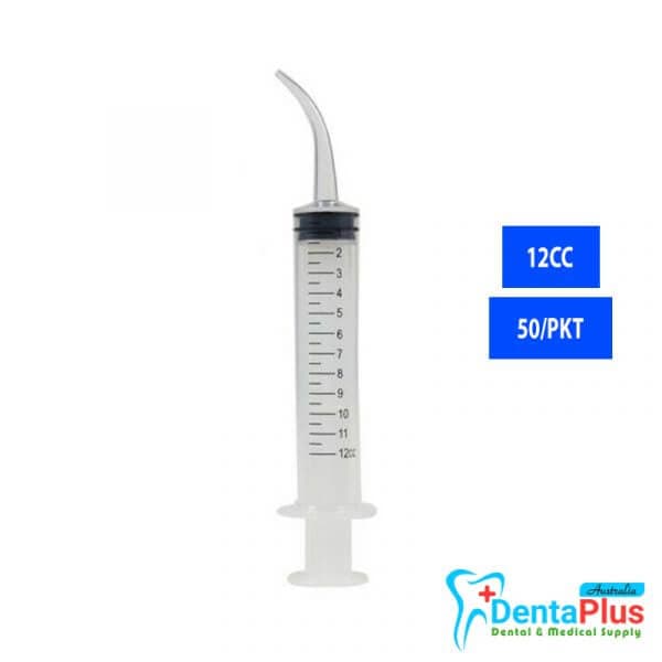 Irrigation Syringes Curved Tips (12CC) #50pcs/pkt