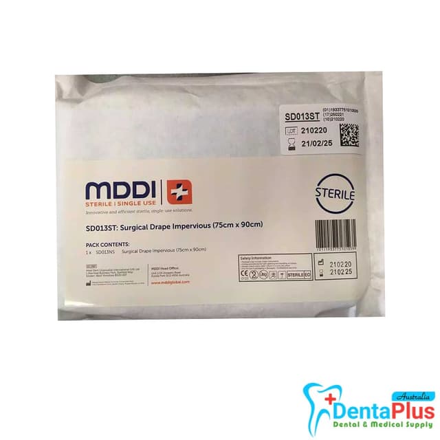 Surgical MDDI Drape Impervious Sterile (75cm x 90cm) #Each 2