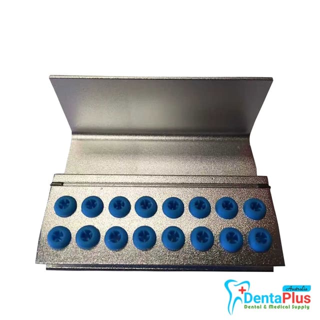 Bur Holder 16 Holes Assorted Color Block Sterilizer Stand with Silicone-FG RA 9