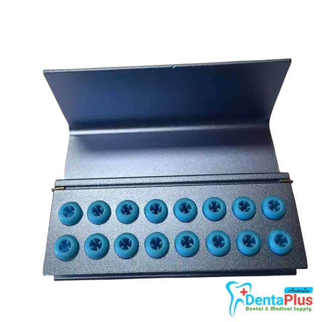 Bur Holder 16 Holes Assorted Color Block Sterilizer Stand with Silicone-FG RA 7
