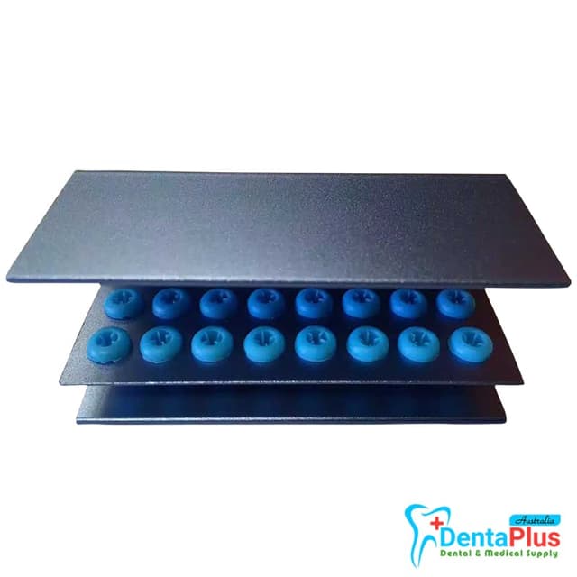 Bur Holder 16 Holes Assorted Color Block Sterilizer Stand with Silicone-FG RA 6