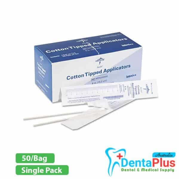 Cotton Tip Applicator - Sterile Single Pack #50/Bag 1