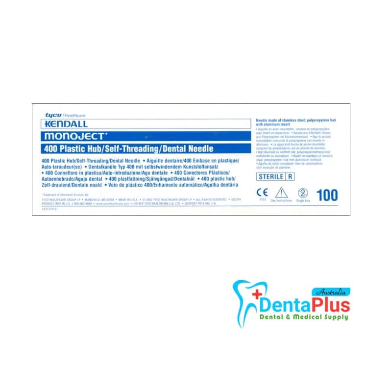 Monoject Endodontic Dental Needle 30g X 21mm Short -100pcs/Box