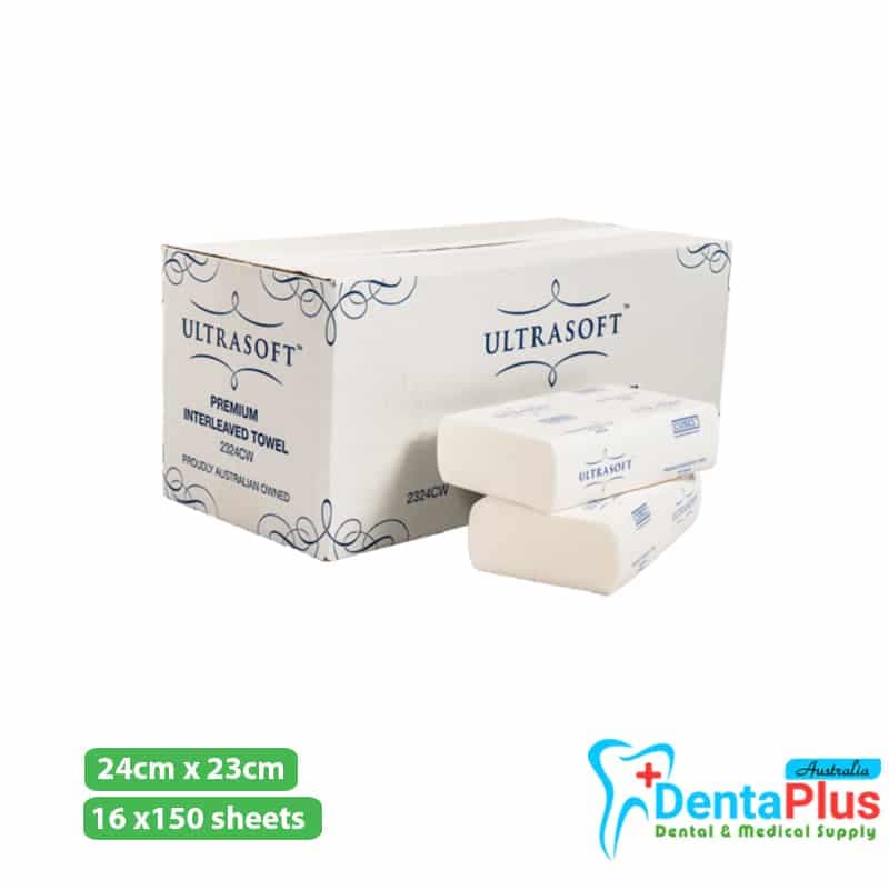Ultrasoft Premium Interleaved Paper Towel-CAPRICE (24cm x 23cm) 16 x 150 sheets