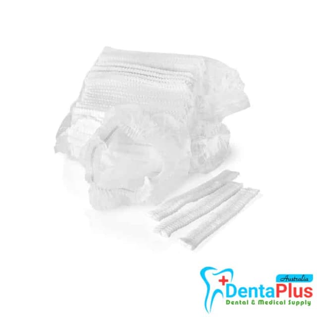 Bouffant Clip Cap/Hair Net - Blue and white #100Pcs/pkt 5