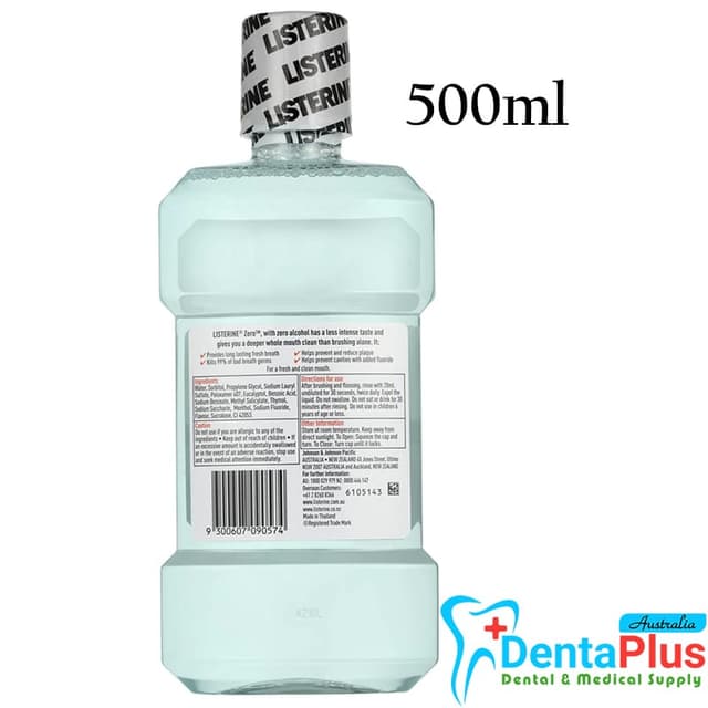 Listerine Zero Mouthwash 500ml 3