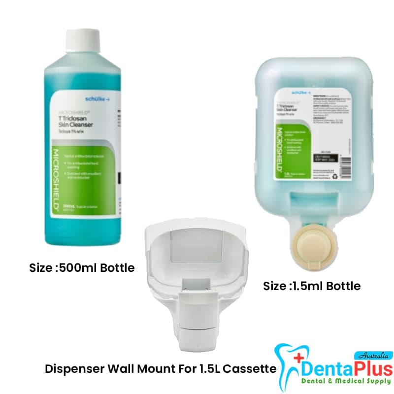 Microshield T Triclosan Skin Cleanser - 500ml ,1.5ltr & Dispenser