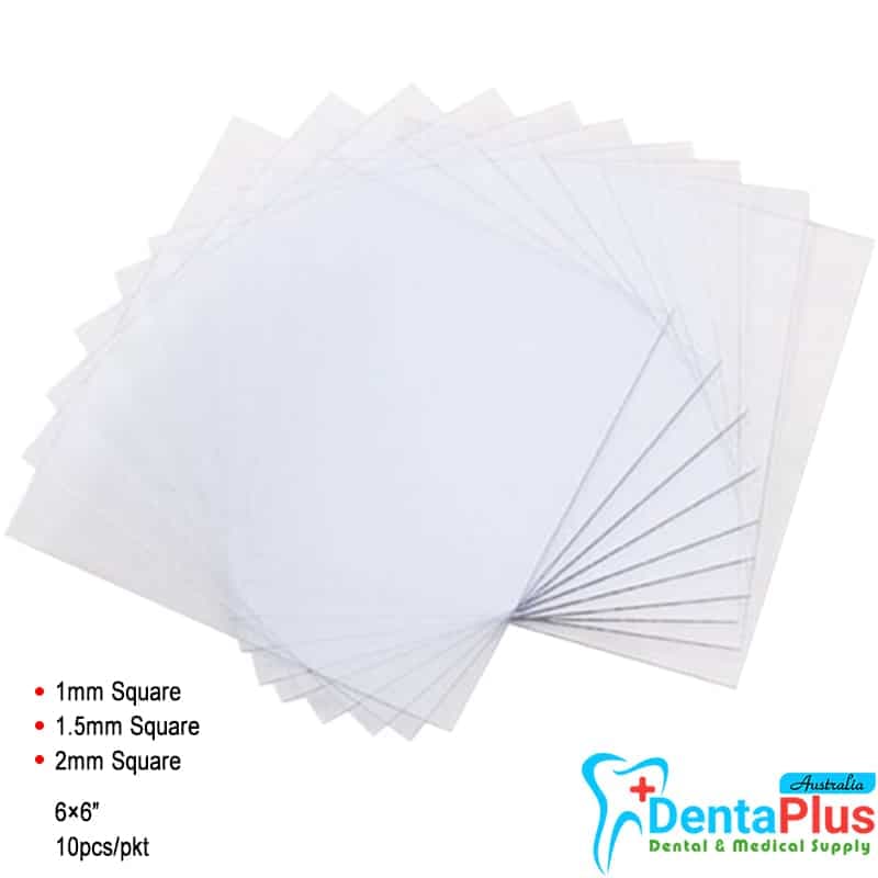 Bleach/Whitening Blanks (6x6") (1mm, 1.5mm and 2mm Square) #10pcs/pkt