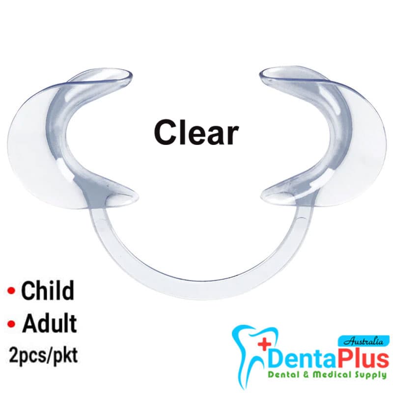 Cheek & Lip Retractor C Shape Clear #2pcs/pkt