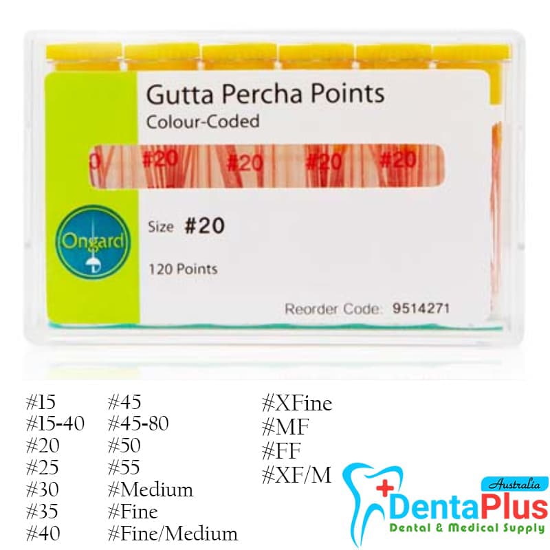 Gutta Percha Points (GP Point) Color Coded (Ongard) #120points/pkt