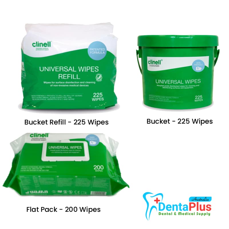 Clinell Universal Sanitising Wipes (Flat,Bucket & Rifil For Bucket)