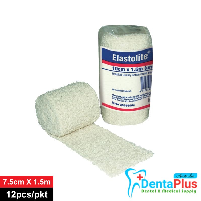 Elastolite Crepe Bandage 7.5cm X 1.5m #12pcs/pkt