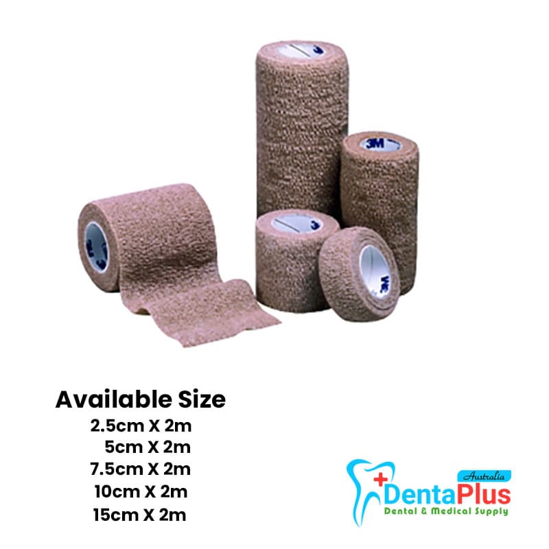 Coban Elastic Cohesive Bandage Roll – Self-Adherent, Latex-Free Medical Wrap