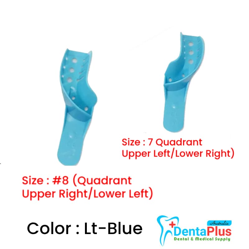 Disposable Impression Trays - Lt Blue #12pcs/pkt