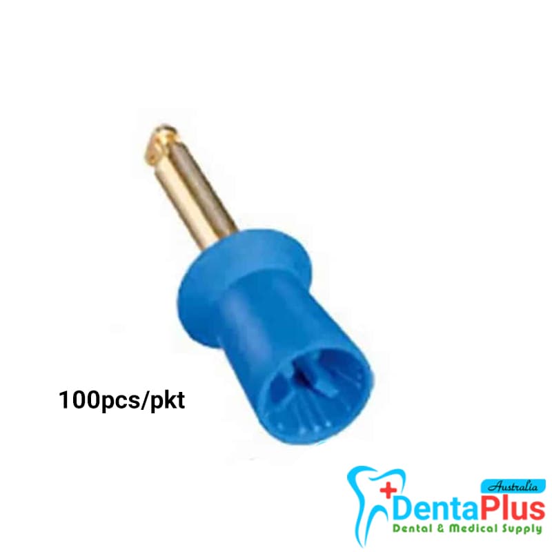 Prophy Cup Ribbed & Webbed (RA Latch) Latex Free - Blue #100pcs/pkt