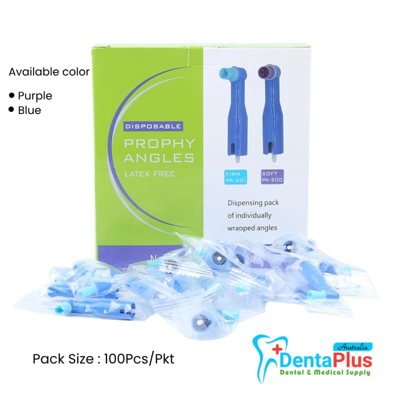 Prophy Angle Disposable Latex Free with Soft or Firm Cup - Fits all standard #100Pcs/Pkt