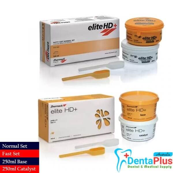 Elite HD+ Putty Soft – Zhermack #250ml Base + 250ml Catalyst/Pkt