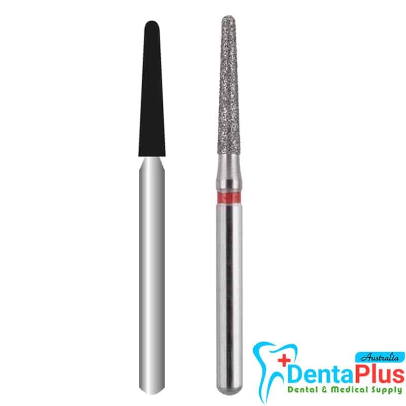 Diamond Burs Round End Taper ISO: 198L-856 MDT #10Pcs/Box