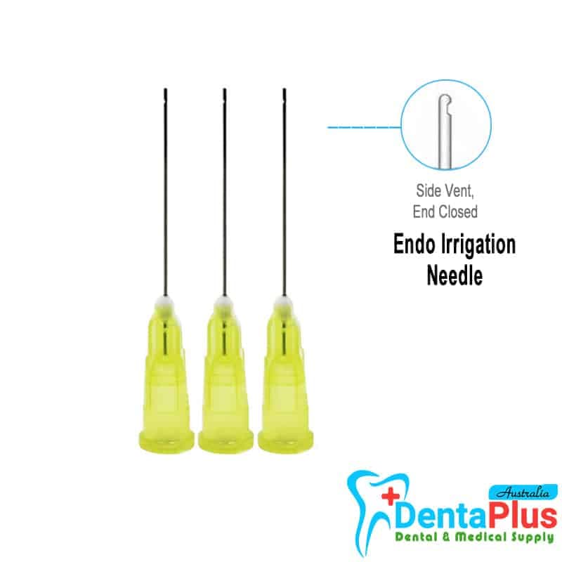 Endodontic Sterile Irrigation Needles 27g Side Vent Yellow (0.4x25mm) -100/pkt