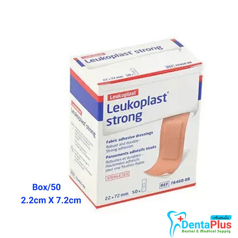 Leukoplast Coverplast Fabric Adhesive Dressing 2.2cm X 7.2cm Sterile Tan Box/100.