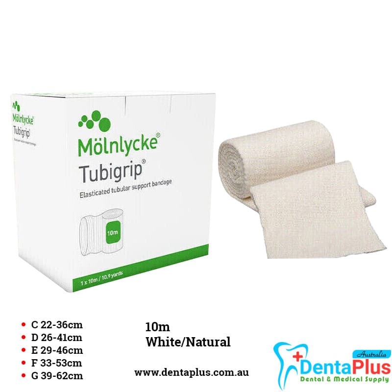 Tubigrip Multi-Purpose Elasticated Tubular Bandage Made in UK White/Natural (10m) #Each
