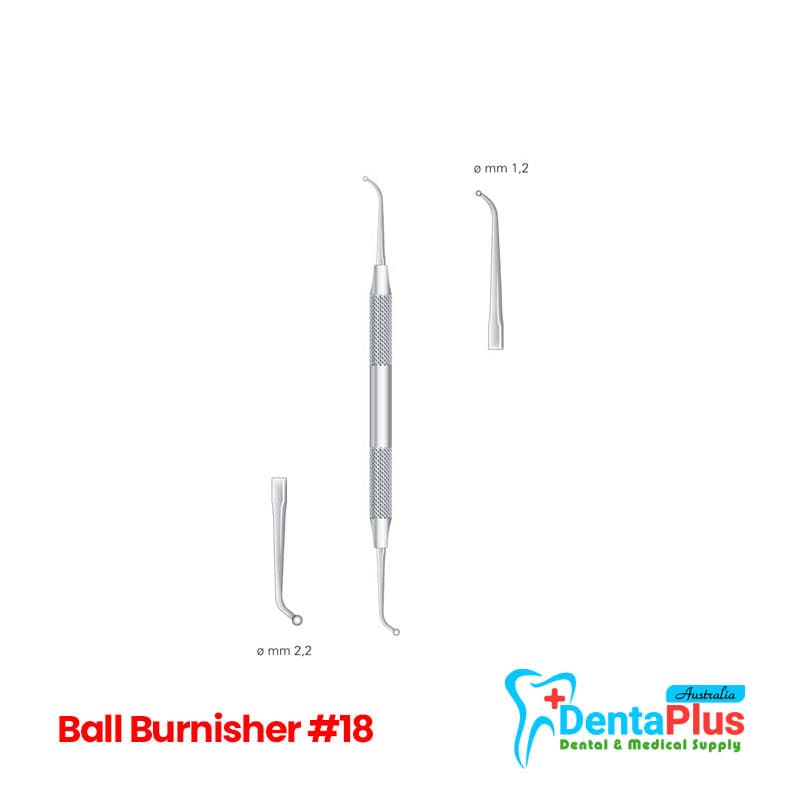 Ball Burnisher #18 Dental Instrument for Carve & Polish Restorative Materials