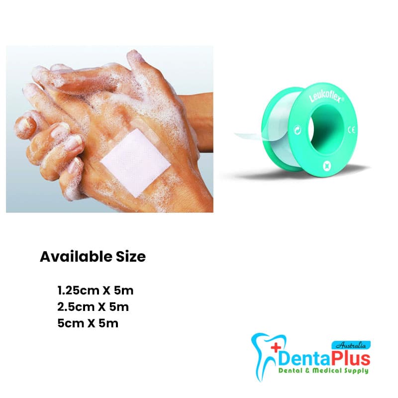 Leukoflex Transparent Water-Repellent Non-Porous Tape - Each