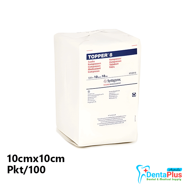 Topper 8 Non Woven Gauze 10cmx10cm Non-Sterile 100pcs/pkt