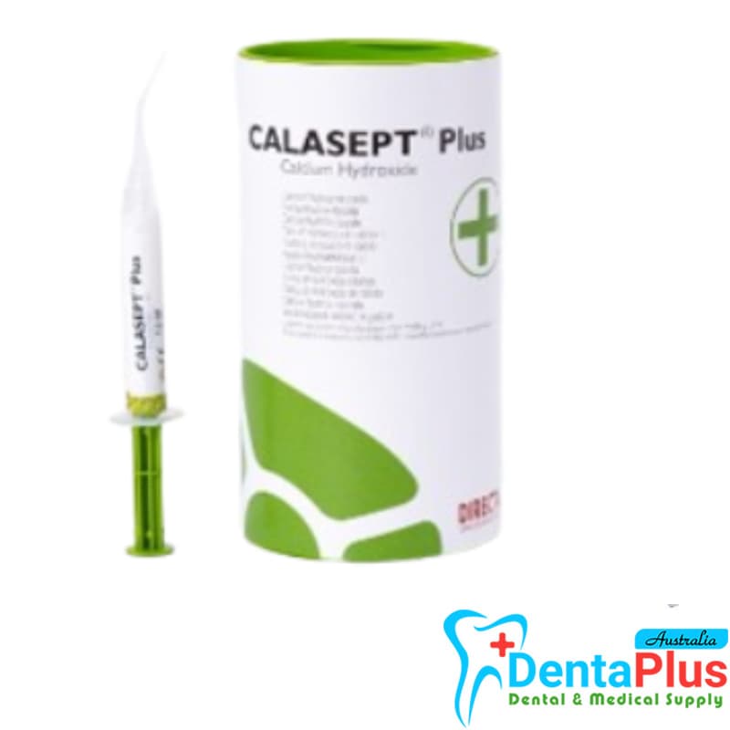 Calasept Plus 41% Calcium Hydroxide Paste pH 12.4+ – 4 x 1.5 mL Syringes with Autoclavable Flexi Tips